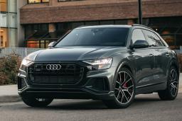 2022 Audi Q8 Front Left Side in Black